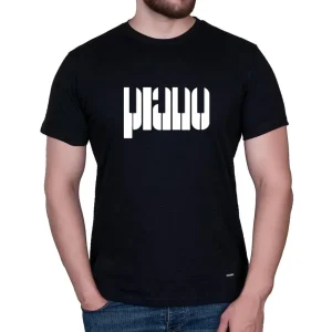 تیشرت مشکی تایپوگرافی PIANO